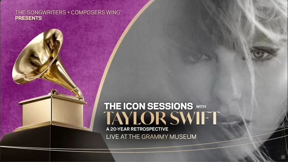 Wideo do filmu The Icon Sessions with Taylor Swift — The Icon Sessions with Taylor Swift — Presented by Recording Academy's Songwriters & Composers Wing