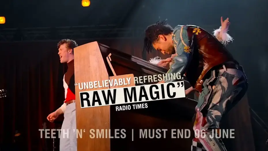 Wideo do filmu Teeth 'N' Smiles — Let's have a party! TEETH 'N' SMILES is playing until 6 June at the Duke of York's Theatre.