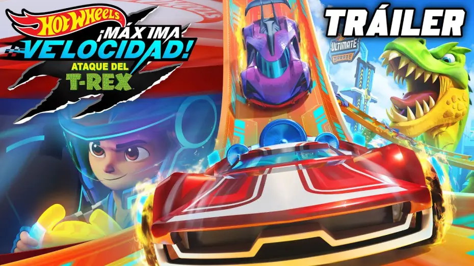 Wideo do filmu Hot Wheels Let's Race: Attack of the T-Rex — Hot Wheels ¡a correr!: ATAQUE DEL T-REX | Tráiler oficial | ¡Próximamente!