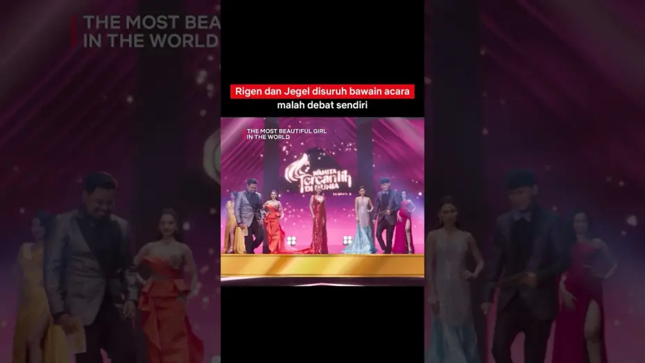 Wideo do filmu Najpiękniejsza dziewczyna na świecie — Rigen & Jegel Jadi Host Program Cari Jodoh??? | The Most Beautiful Girl In The World