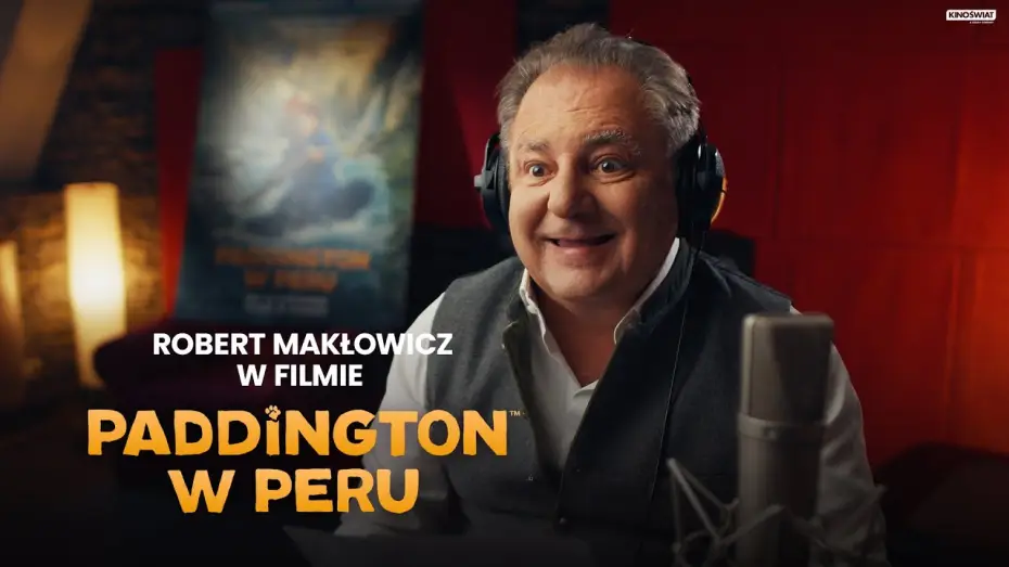 Wideo do filmu Paddington w Peru — Robert Makłowicz w studio dubbingowym