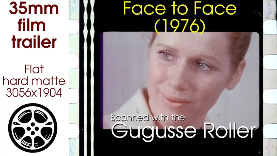 Wideo do filmu Twarzą w twarz — Face to Face (1976) 35mm film movie trailer scan, flat hard matte,3056x1904