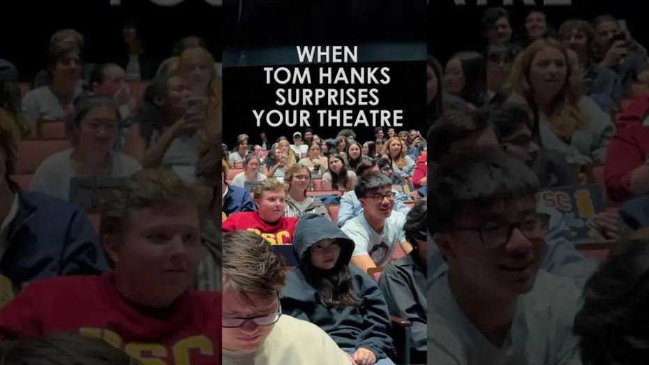 Wideo do filmu Here. Poza czasem — Tom Hanks Theatre Surprise