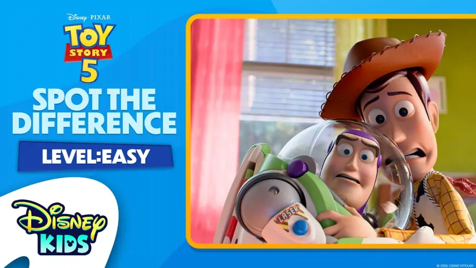 Wideo do filmu Toy Story 5 — Spot the Difference - Toy Story 5 - Level: Easy