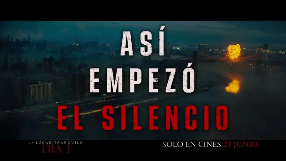 Wideo do filmu Ciche miejsce: Dzień pierwszy — Así comenzó el silencio