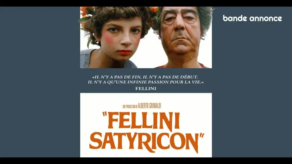 Wideo do filmu Satyricon — Fellini Satyricon : bande-annonce HD (2021, Solaris)
