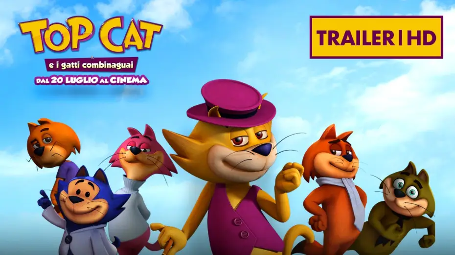 Wideo do filmu Don Gato: El Inicio de la Pandilla — TOP CAT E I GATTI COMBINAGUAI - Trailer Italiano Ufficiale