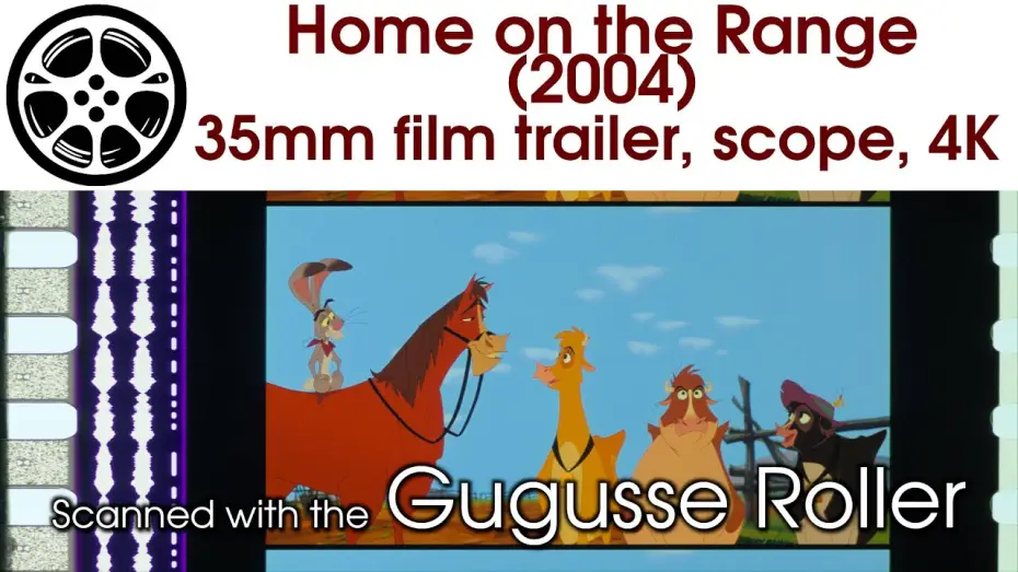 Wideo do filmu Rogate ranczo — Home on the Range (2004) 35mm film trailer, scope 4K