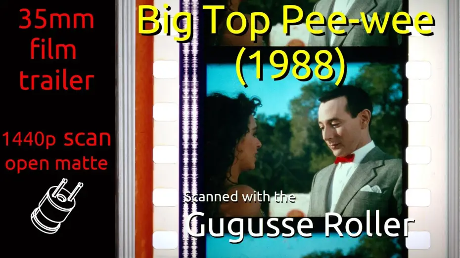 Wideo do filmu Pee-wee Herman w cyrku — Big Top Pee-wee (1988) 35mm film trailer, flat open matte, 1440p