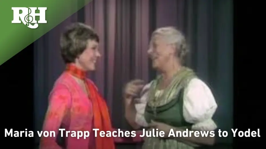 Wideo do filmu Dźwięki muzyki — Maria von Trapp teaches Julie Andrews to Yodel