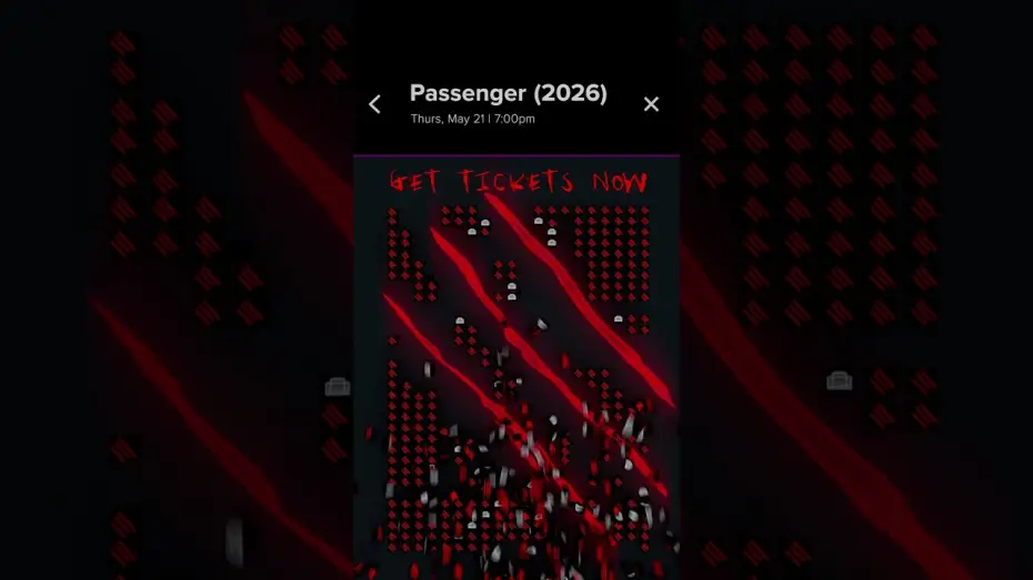 Wideo do filmu Passenger — GET /// TICKETS ⍉ NOW 𖨆. Before it's too late.
