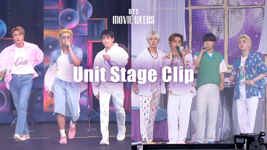 Wideo do filmu 2021 방탄소년단 머스터 소우주 리마스터링 — 'BTS MOVIE WEEKS' 2021 MUSTER SOWOOZOO Unit Stage Clip