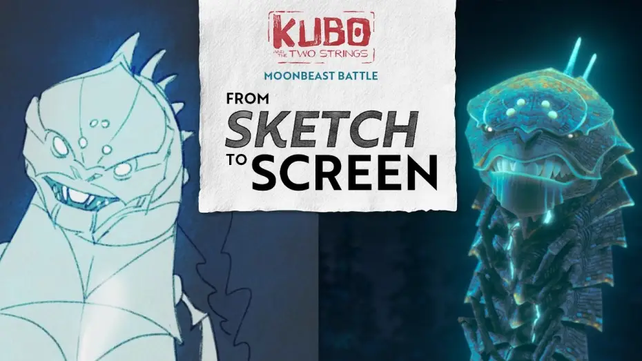 Wideo do filmu Kubo i dwie struny — Sketch to Screen: Kubo Battles the Moonbeast