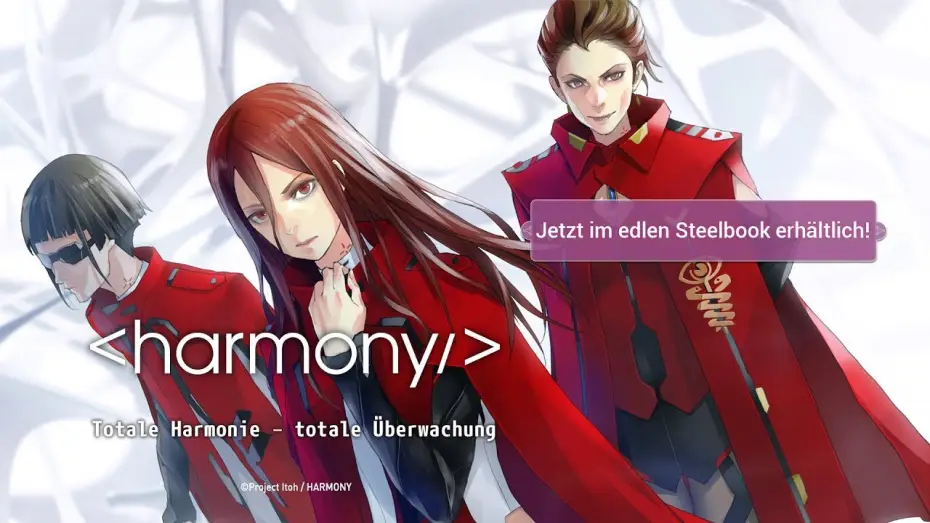 Wideo do filmu ハーモニー — Project Itoh – Harmony (Anime-Trailer)