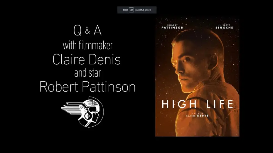Wideo do filmu High Life — High Life Q&A with Robert Pattinson & Claire Denis