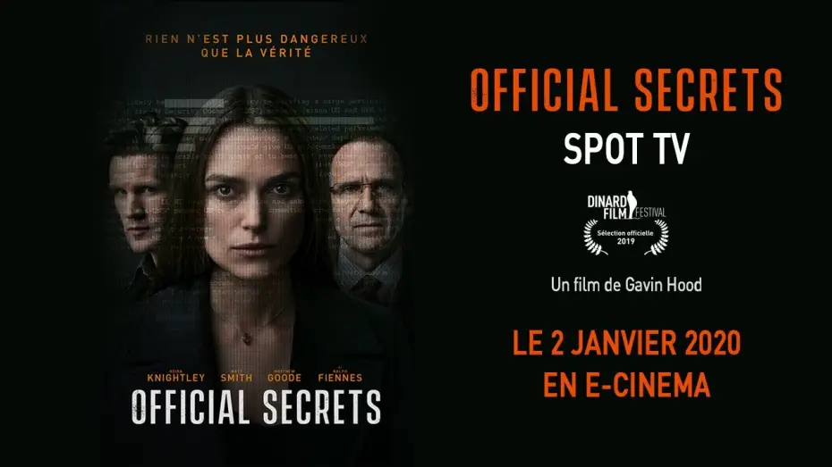 Wideo do filmu Brudna gra — OFFICIAL SECRETS - Spot TV [VF]