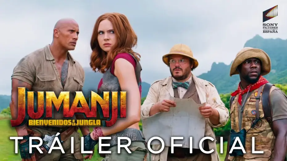 Wideo do filmu Jumanji: Przygoda w dżungli — JUMANJI: BIENVENIDOS A LA JUNGLA. Tráiler oficial HD en español. Ya en cines.