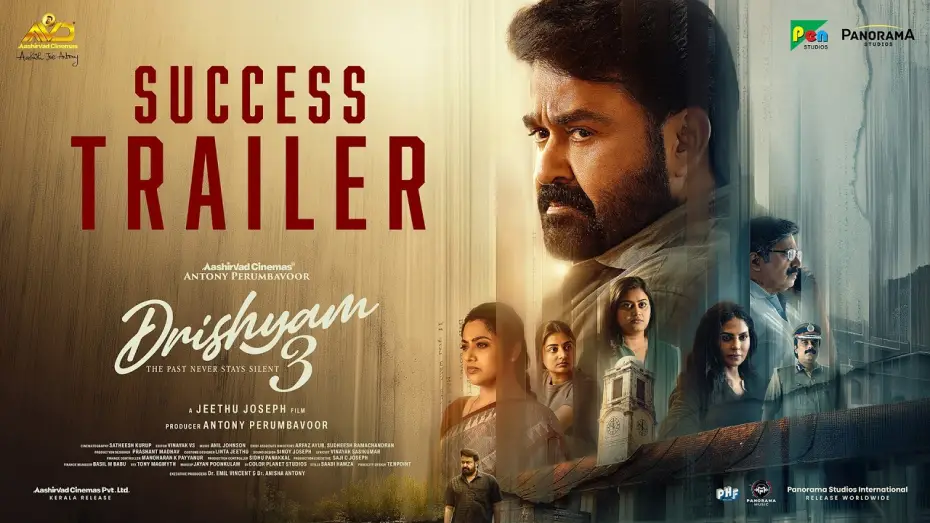Wideo do filmu ദൃശ്യം 3 — Drishyam 3 - Success Trailer | Mohanlal | Jeethu Joseph | Meena | Running Successfully