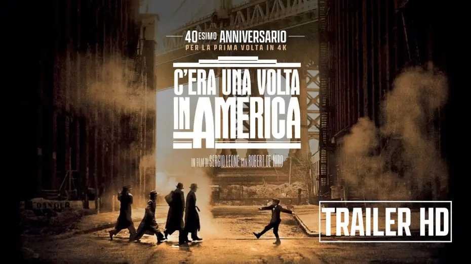 Wideo do filmu Dawno temu w Ameryce — C'era una volta in America di Sergio Leone in 4K per il 40° anniversario | Evento 28-29-30 ottobre