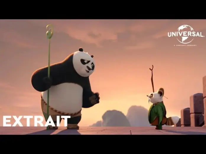 Wideo do filmu Kung Fu Panda 4 — Extrait "Po préfère rester le Guerrier Dragon" VF