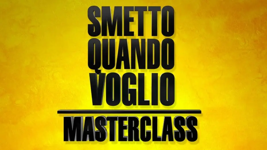 Wideo do filmu Smetto quando voglio - Masterclass — SMETTO QUANDO VOGLIO Masterclass - Trailer (short version)
