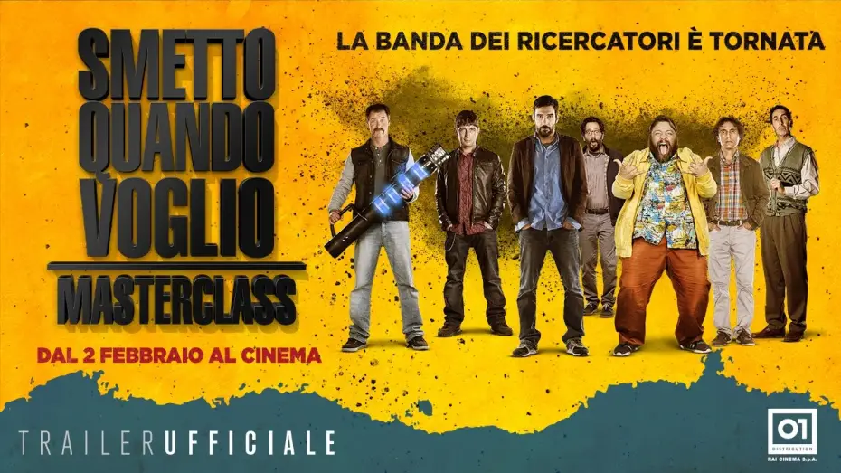 Wideo do filmu Smetto quando voglio - Masterclass — Smetto Quando Voglio - Masterclass (2017) di Sydney Sibilia - Trailer Ufficiale HD