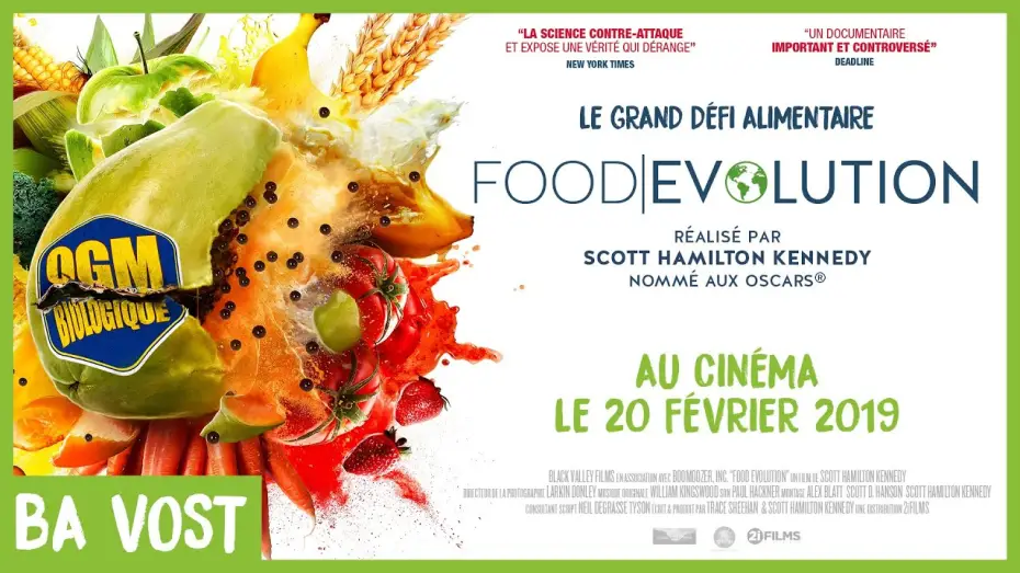 Wideo do filmu Food Evolution — BANDE-ANNONCE FOOD EVOLUTION VOST