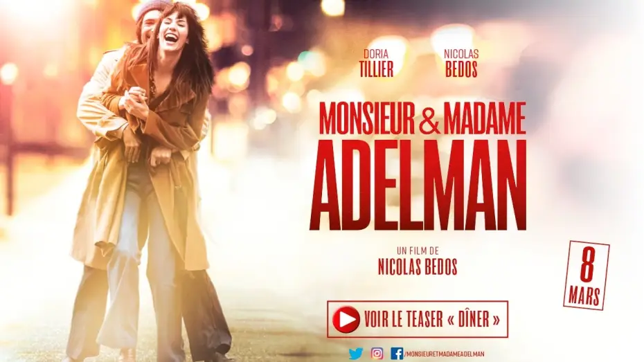 Wideo do filmu Pan i pani Adelman — Teaser "Diner" - MONSIEUR & MADAME ADELMAN de Nicolas Bedos