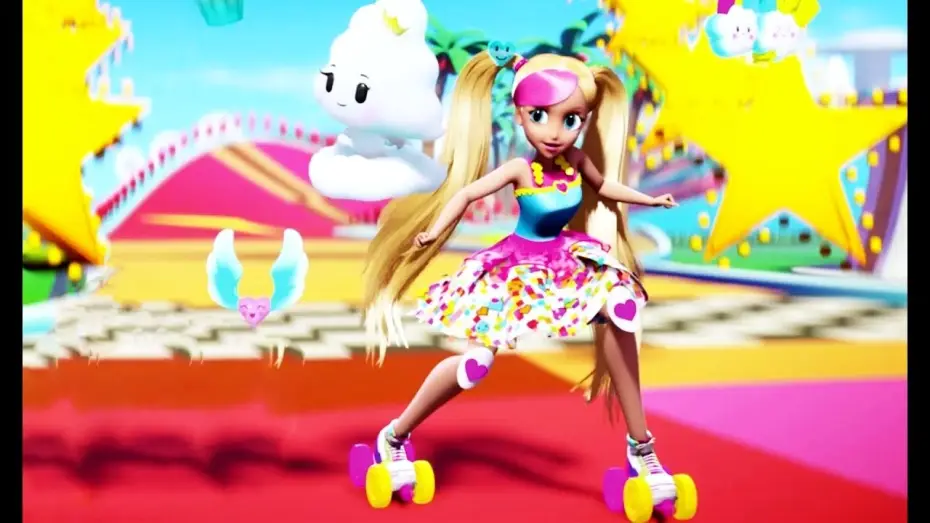 Wideo do filmu Barbie w świecie gier — BARBIE: Superheroína del Videojuego (Trailer español)