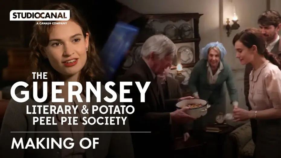 Wideo do filmu Stowarzyszenie miłośników literatury i placka z kartoflanych obierek — Making Of THE GUERNSEY LITERARY AND POTATO PEEL PIE SOCIETY