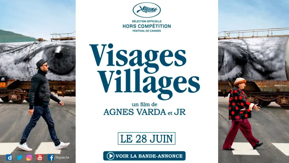 Wideo do filmu Visages Villages — Bande-annonce - VISAGES, VILLAGES d'Agnès Varda et JR