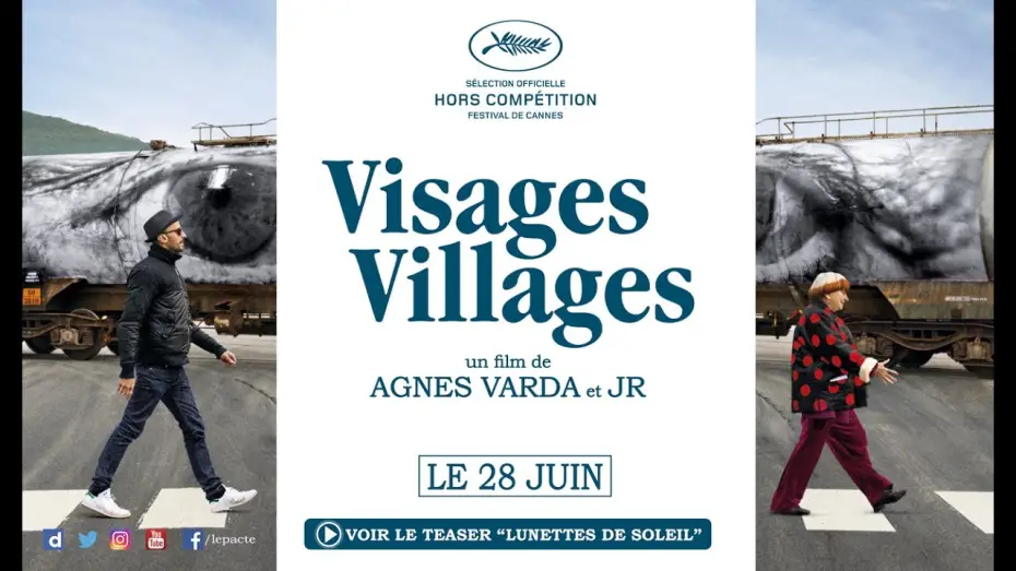 Wideo do filmu Visages Villages — Teaser "Lunettes de soleil" - VISAGES, VILLAGES d'Agnès Varda et JR