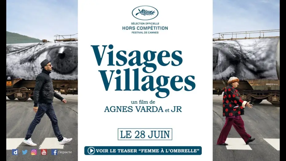 Wideo do filmu Visages Villages — Teaser "Femme à l'ombrelle" - VISAGES, VILLAGES d'Agnès Varda et JR
