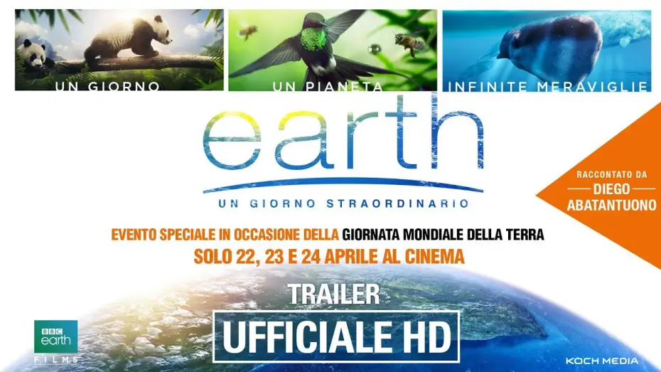 Wideo do filmu Ziemia. Niezwykły dzień z życia planety — Earth - Un Giorno Straordinario | Trailer Ufficiale Italiano | HD
