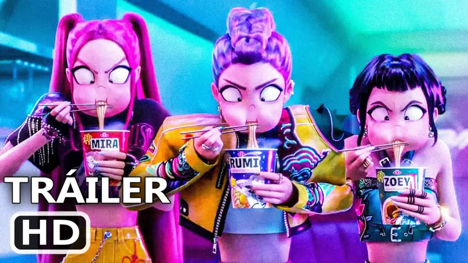Wideo do filmu K-popowe łowczynie demonów — LAS GUERRERAS K-POP Tráiler Español Latino Doblado (2025)