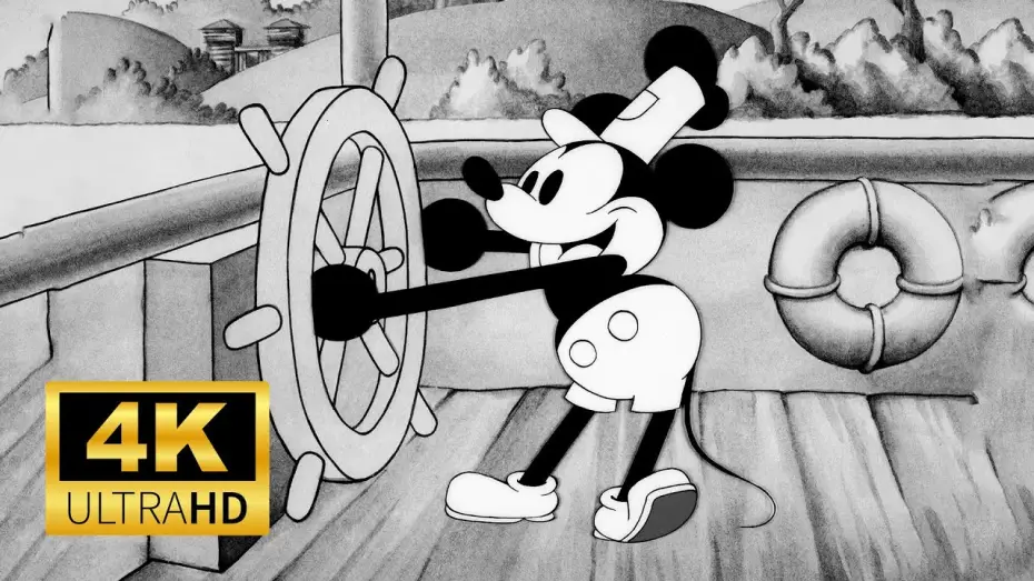 Wideo do filmu Parowiec Willie — Steamboat Willie (1928 Film) - 4K Film Remaster