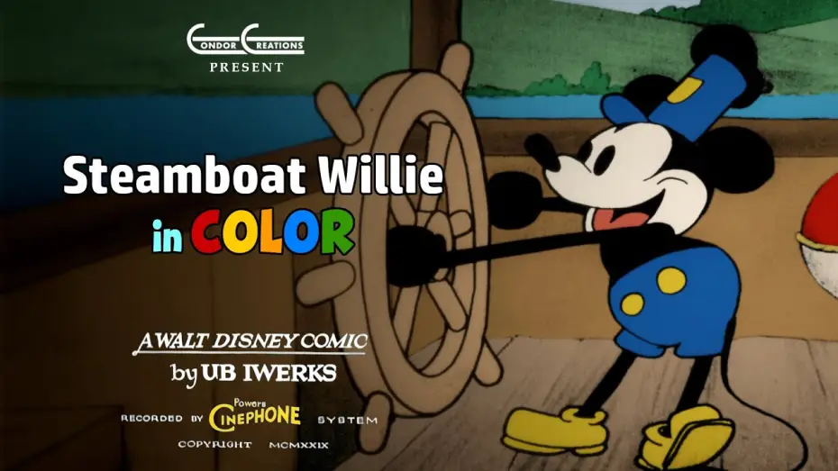 Wideo do filmu Parowiec Willie — Steamboat Willie In Color (Full Animated Short)