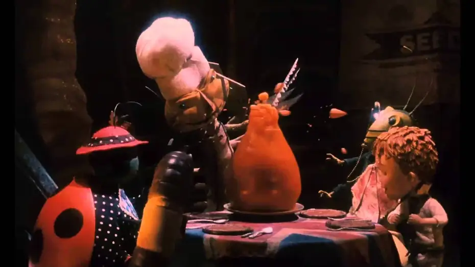 Wideo do filmu Jakubek i brzoskwinia olbrzymka — Trailer JAMES UND DER RIESENPFIRSICH (Deutsch) von Henry Selick