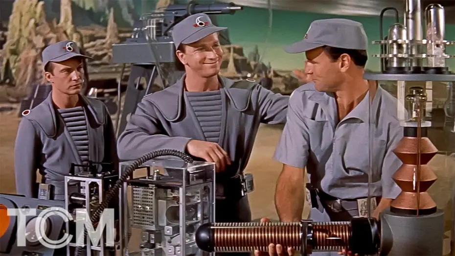 Wideo do filmu Zakazana planeta — Commander John J. Adams and His Crew Land on Altair IV (Clip)