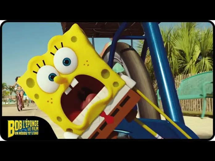 Wideo do filmu Spongebob: Na suchym lądzie — BOB L'EPONGE - A bicyclette [extrait - VF]