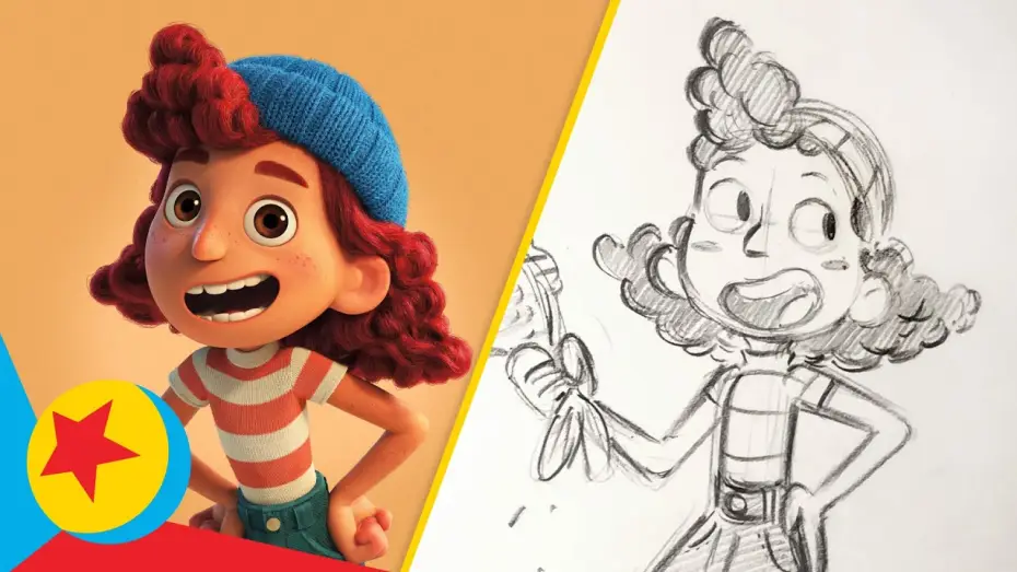Wideo do filmu Luca — How to Draw Guilia from Luca | Draw With Pixar
