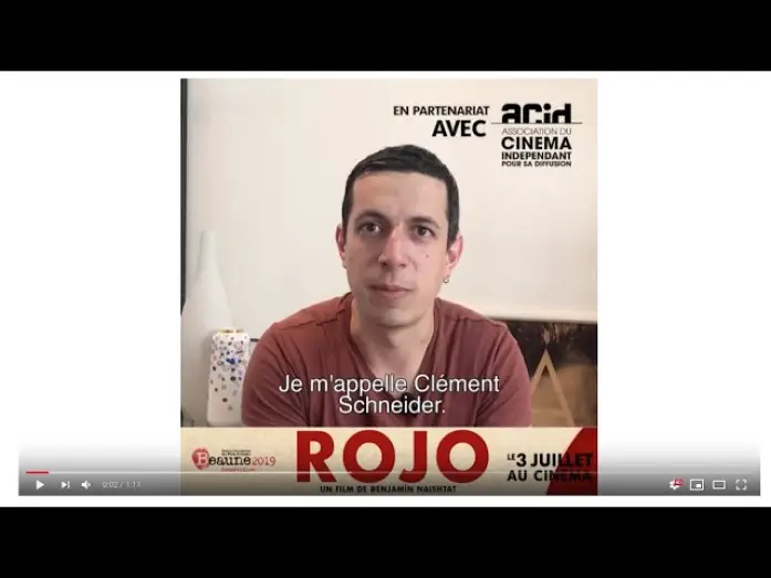 Wideo do filmu Rojo — Celui qui regarde - Le cinéaste Clément Schneider à propos de ROJO