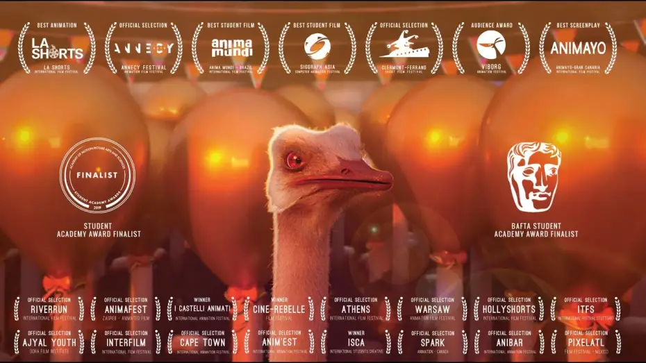 Wideo do filmu Ostrich Politic — The Ostrich politic - Animation Short Film 2018 - GOBELINS