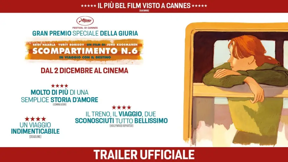 Wideo do filmu Hytti nro 6 — Scompartimento n.6 In viaggio con il destino - Trailer Ufficiale Italiano - Dal 2 Dicembre al cinema