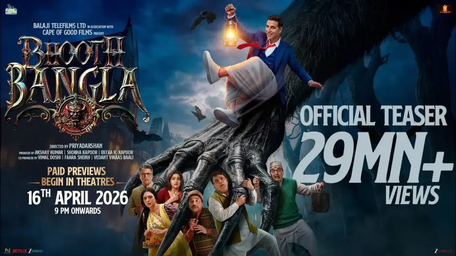 Wideo do filmu Bhooth Bangla — Bhooth Bangla -Official Teaser | Akshay Kumar, Tabu, Paresh, Wamiqa, Priyadarshan |In Cinemas 10 Apr