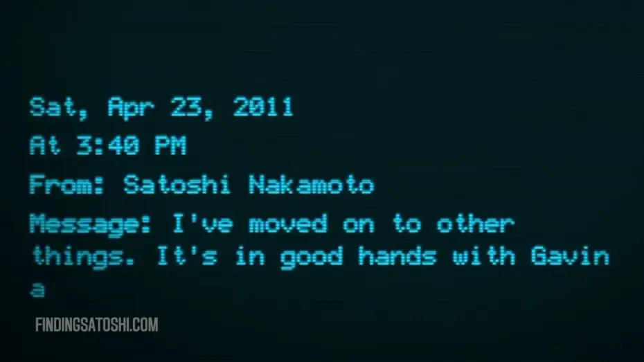 Wideo do filmu Finding Satoshi — Satoshi's Final Message