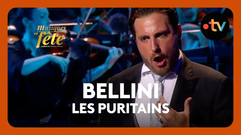 Wideo do filmu Musiques en fête des Chorégies d'Orange — Bellini - Les Puritains, "Ah per sempre - Bel sogno beato" avec Florian Sempey