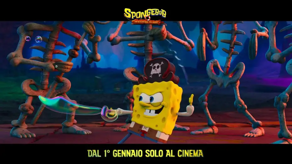 Wideo do filmu SpongeBob: Klątwa pirata — SpongeBob - Un'Avventura da Pirati | Trailer Ufficiale