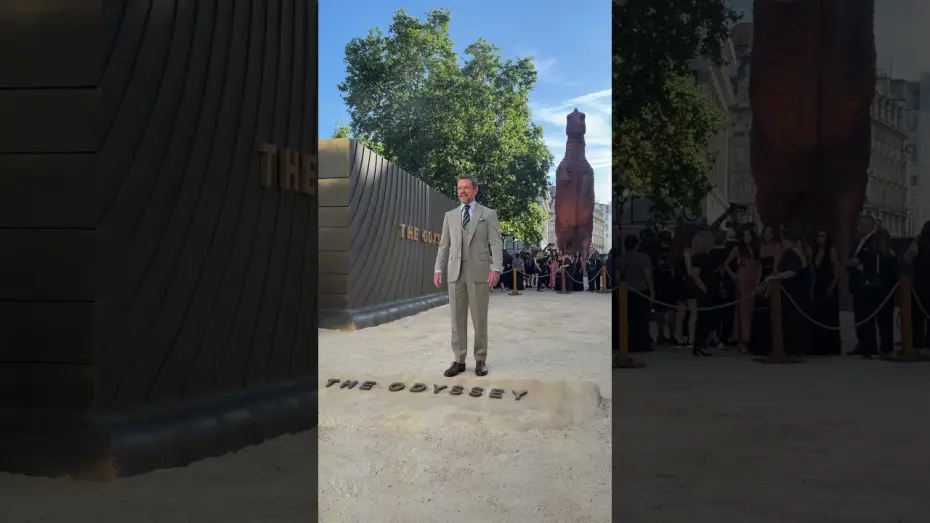 Wideo do filmu Odyseja — Matt Damon, the heroic Odysseus himself arrives at the World Premiere of The Odyssey.