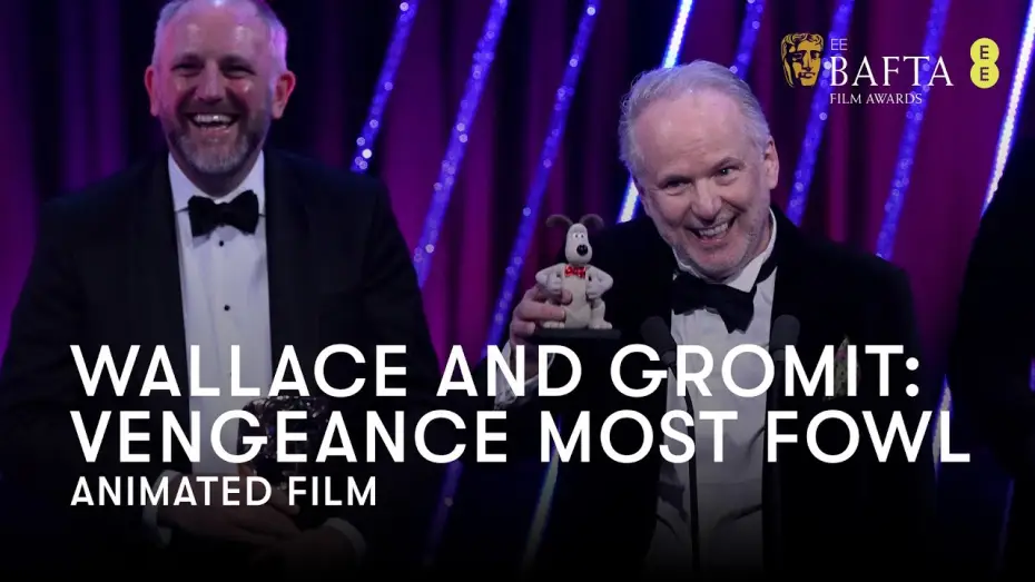 Wideo do filmu Wallace i Gromit: Zemsta pingwina — Wallace and Gromit: Vengeance Most Fowl wins Animated Film at the 2025 BAFTA Film Awards | BAFTA